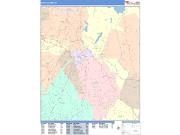 White Plains <br /> Wall Map <br /> Color Cast Style 2025 Map