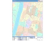 Yonkers <br /> Wall Map <br /> Color Cast Style 2025 Map
