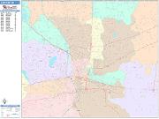 Canton <br /> Wall Map <br /> Color Cast Style 2025 Map