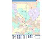 Dayton <br /> Wall Map <br /> Color Cast Style 2025 Map