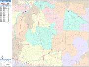 Kettering <br /> Wall Map <br /> Color Cast Style 2025 Map