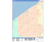 Mentor <br /> Wall Map <br /> Color Cast Style 2025 Map