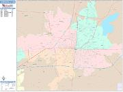 Springfield <br /> Wall Map <br /> Color Cast Style 2025 Map