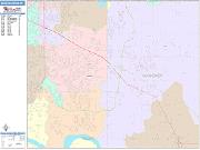 Broken Arrow <br /> Wall Map <br /> Color Cast Style 2025 Map