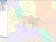 Eugene <br /> Wall Map <br /> Color Cast Style 2025 Map