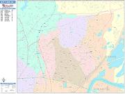 Levittown <br /> Wall Map <br /> Color Cast Style 2025 Map