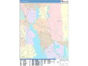 East Providence <br /> Wall Map <br /> Color Cast Style 2025 Map