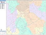 Greenville <br /> Wall Map <br /> Color Cast Style 2025 Map