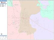 Rapid City <br /> Wall Map <br /> Color Cast Style 2025 Map