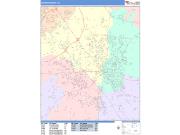 Murfreesboro <br /> Wall Map <br /> Color Cast Style 2025 Map
