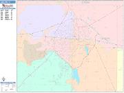 Abilene <br /> Wall Map <br /> Color Cast Style 2025 Map