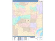 Arlington <br /> Wall Map <br /> Color Cast Style 2025 Map
