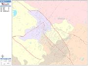 Bryan <br /> Wall Map <br /> Color Cast Style 2025 Map
