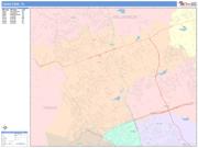 Cedar Park <br /> Wall Map <br /> Color Cast Style 2025 Map