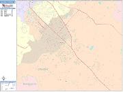 College Station <br /> Wall Map <br /> Color Cast Style 2025 Map