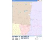 Edinburg <br /> Wall Map <br /> Color Cast Style 2025 Map