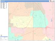 Euless <br /> Wall Map <br /> Color Cast Style 2025 Map
