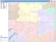 Frisco <br /> Wall Map <br /> Color Cast Style 2025 Map