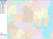 Garland <br /> Wall Map <br /> Color Cast Style 2025 Map