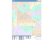 Irving <br /> Wall Map <br /> Color Cast Style 2025 Map