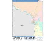 Laredo <br /> Wall Map <br /> Color Cast Style 2025 Map