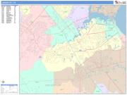 League City <br /> Wall Map <br /> Color Cast Style 2025 Map