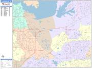 Lewisville <br /> Wall Map <br /> Color Cast Style 2025 Map