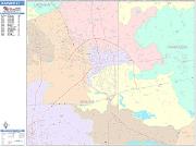 Longview <br /> Wall Map <br /> Color Cast Style 2025 Map