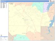 Mansfield <br /> Wall Map <br /> Color Cast Style 2025 Map