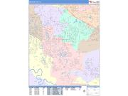 Missouri City <br /> Wall Map <br /> Color Cast Style 2025 Map