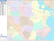 Pasadena <br /> Wall Map <br /> Color Cast Style 2025 Map