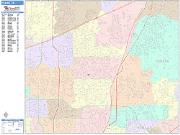 Plano <br /> Wall Map <br /> Color Cast Style 2025 Map