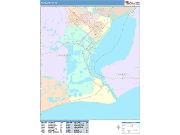 Port Arthur <br /> Wall Map <br /> Color Cast Style 2025 Map