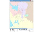 San Angelo <br /> Wall Map <br /> Color Cast Style 2025 Map