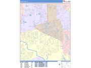 Sugar Land <br /> Wall Map <br /> Color Cast Style 2025 Map