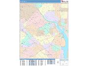 Arlington <br /> Wall Map <br /> Color Cast Style 2025 Map