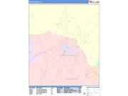 Harrisonburg <br /> Wall Map <br /> Color Cast Style 2025 Map