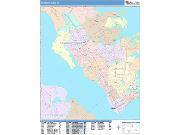 Newport News <br /> Wall Map <br /> Color Cast Style 2025 Map