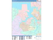 Portsmouth <br /> Wall Map <br /> Color Cast Style 2025 Map