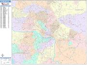 Richmond <br /> Wall Map <br /> Color Cast Style 2025 Map