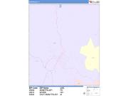 Montpelier <br /> Wall Map <br /> Color Cast Style 2025 Map