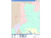 Auburn <br /> Wall Map <br /> Color Cast Style 2025 Map