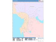 Bellingham <br /> Wall Map <br /> Color Cast Style 2025 Map