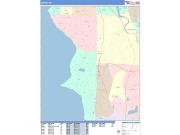Burien <br /> Wall Map <br /> Color Cast Style 2025 Map