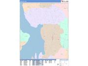 Kirkland <br /> Wall Map <br /> Color Cast Style 2025 Map