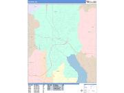Redmond <br /> Wall Map <br /> Color Cast Style 2025 Map