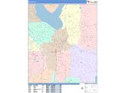 Renton <br /> Wall Map <br /> Color Cast Style 2025 Map