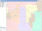 Spokane Valley <br /> Wall Map <br /> Color Cast Style 2025 Map