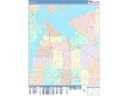 Tacoma <br /> Wall Map <br /> Color Cast Style 2025 Map