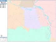 Yakima <br /> Wall Map <br /> Color Cast Style 2025 Map